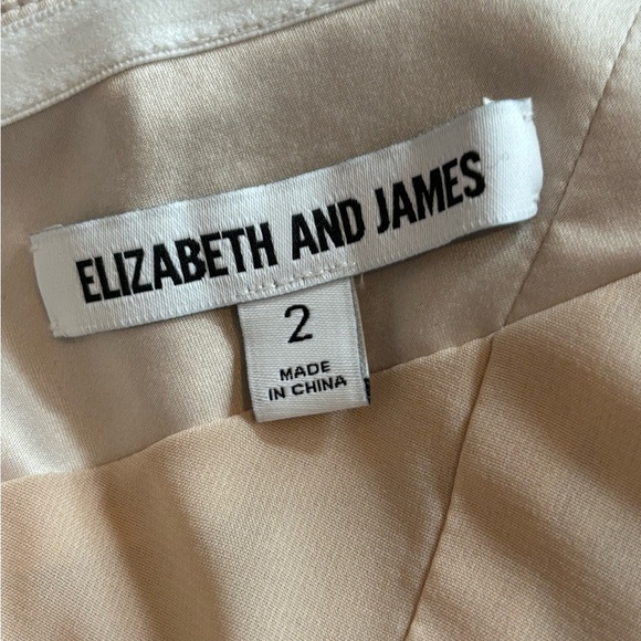 Elizabeth and James one shoulder pink ruffle sheath Jerard ponte Dress size 2 - Picture 12 of 16